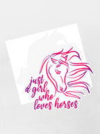Just A Girl Who Loves Horses Sticker