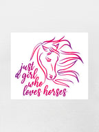 Just A Girl Who Loves Horses Sticker