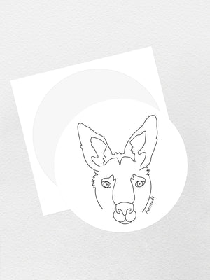 Kangaroo Sticker
