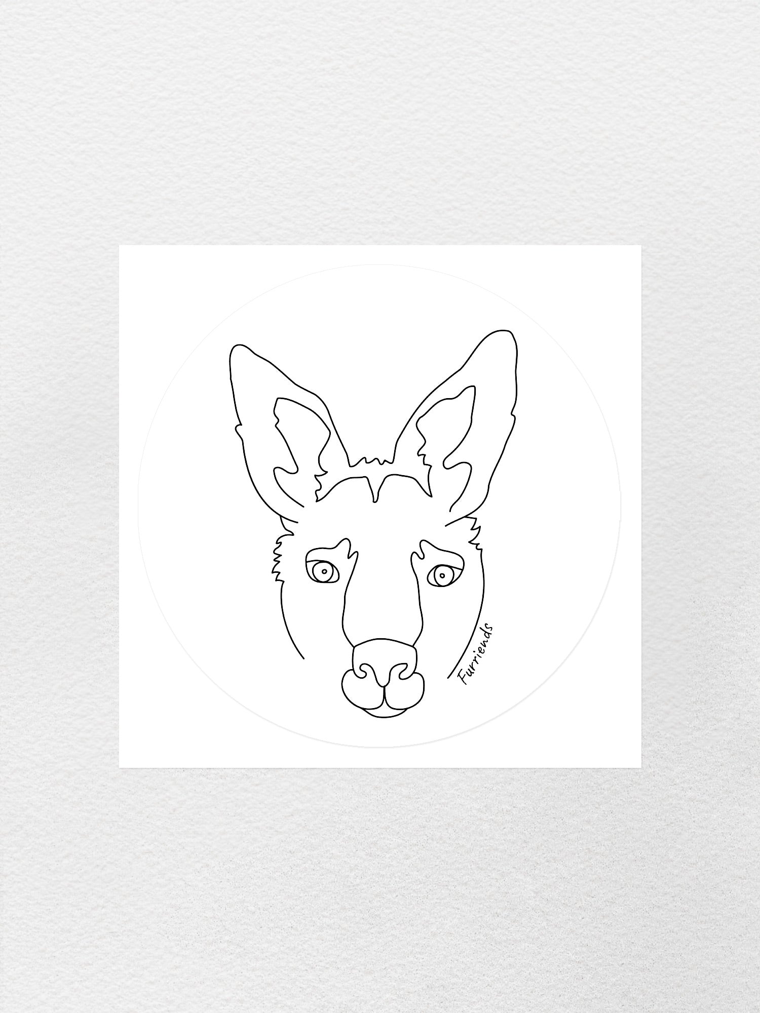 Kangaroo Sticker