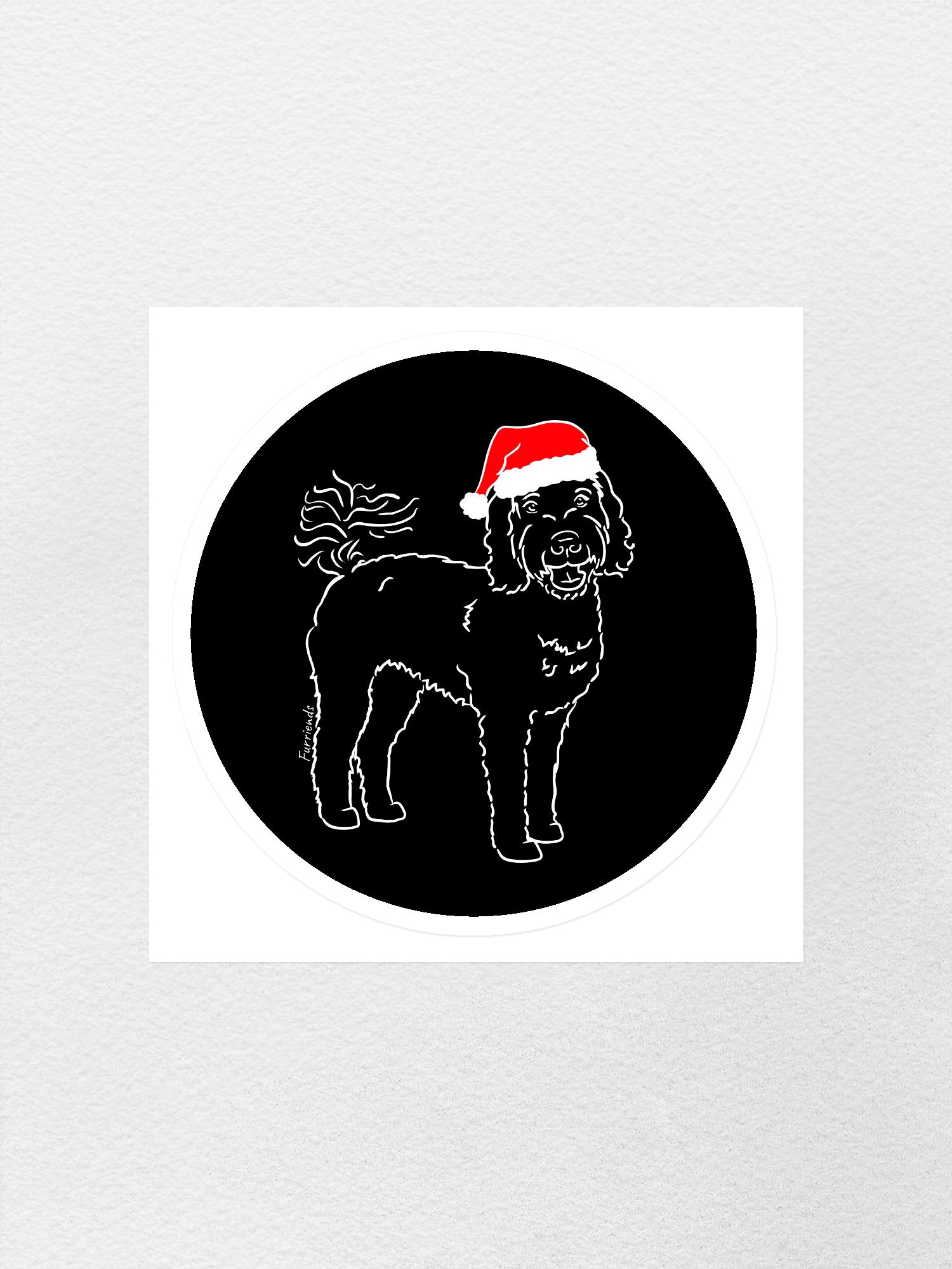 Labradoodle Christmas Edition Sticker