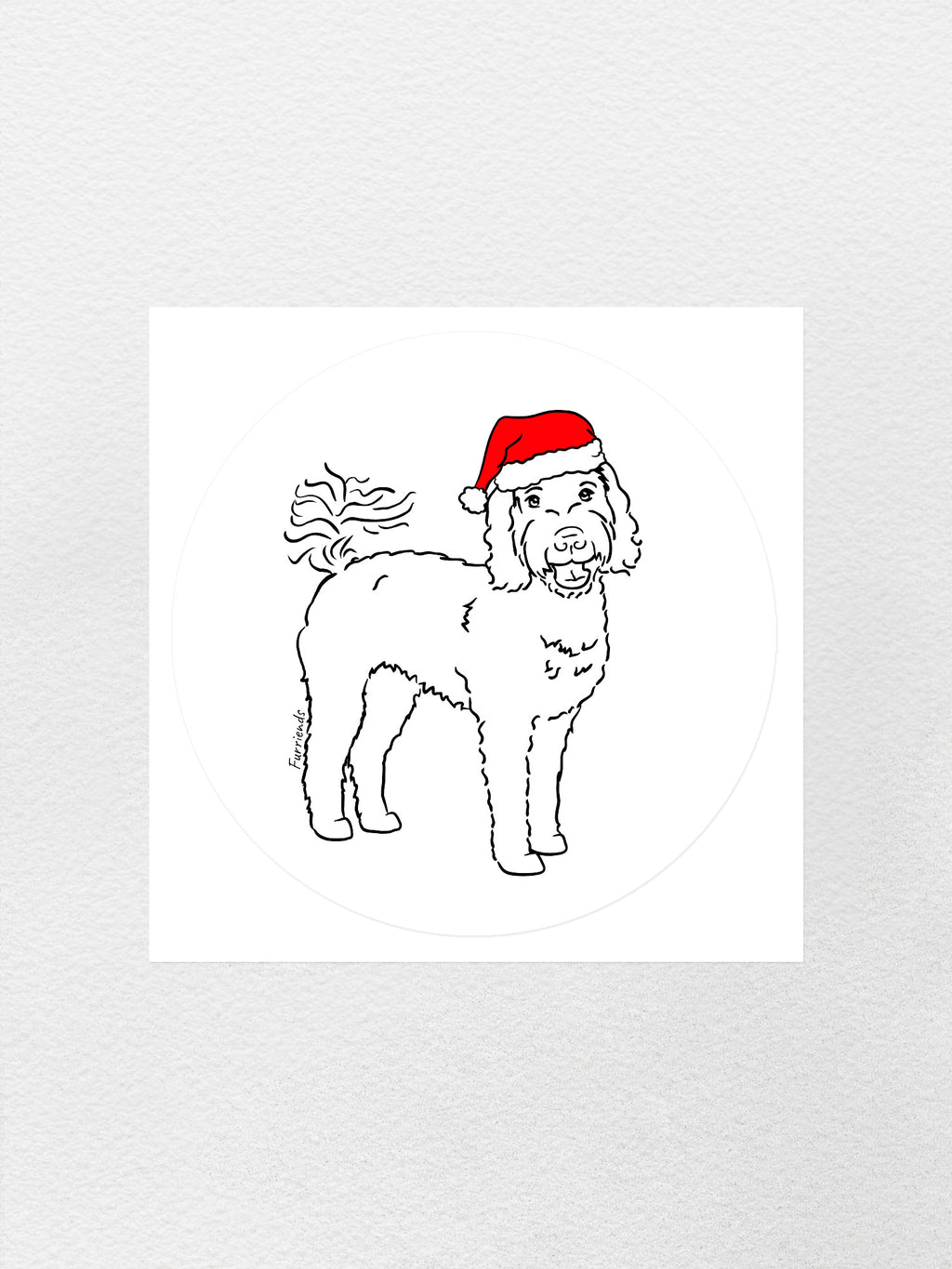 Labradoodle Christmas Edition Sticker
