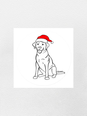 Labrador Christmas Edition Sticker