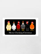 Merry Clucking Christmas Sticker