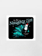 On The Naughty List - Cat Sticker