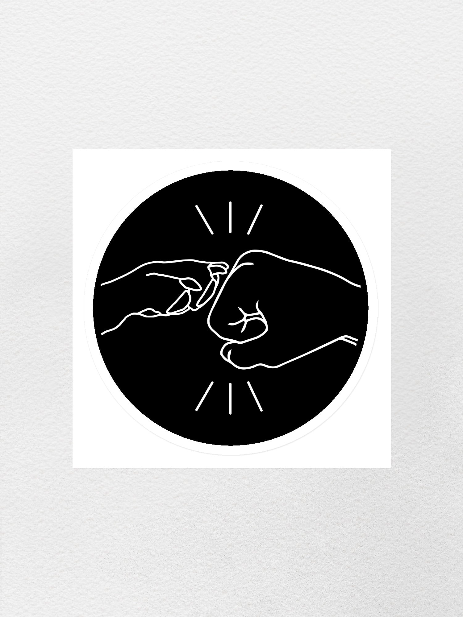 Paw Fist Bump Sticker