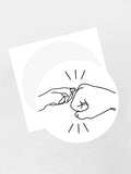 Paw Fist Bump Sticker