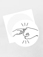 Paw Fist Bump Sticker