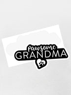 Pawsome Grandma Sticker