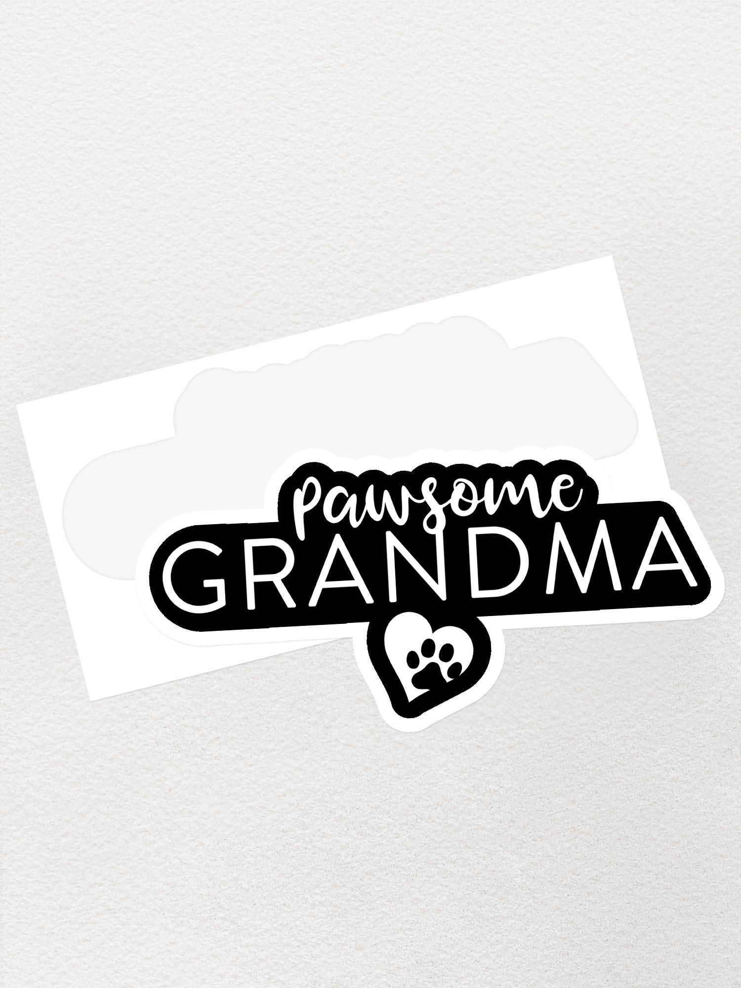 Pawsome Grandma Sticker