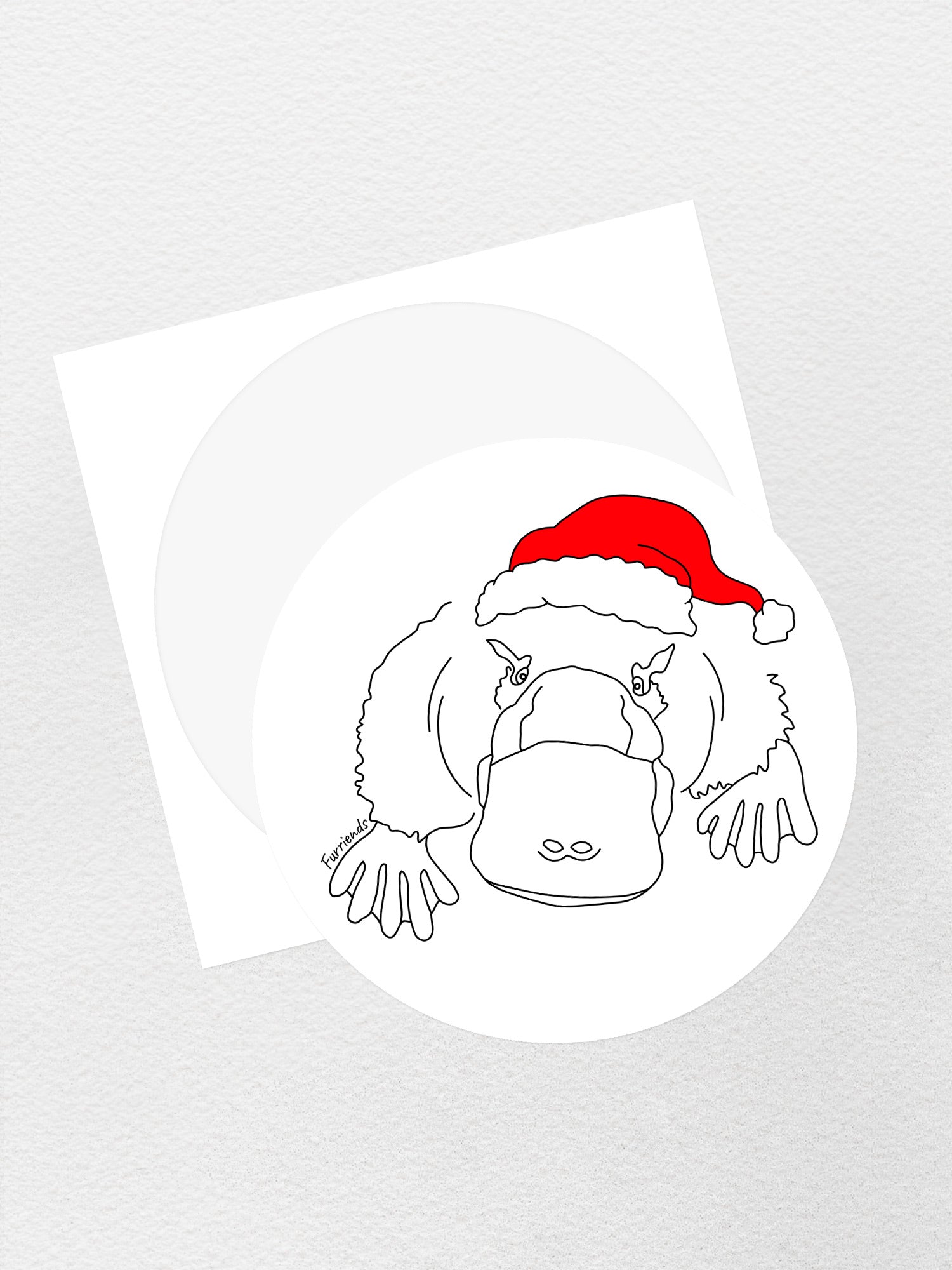 Platypus Christmas Edition Sticker