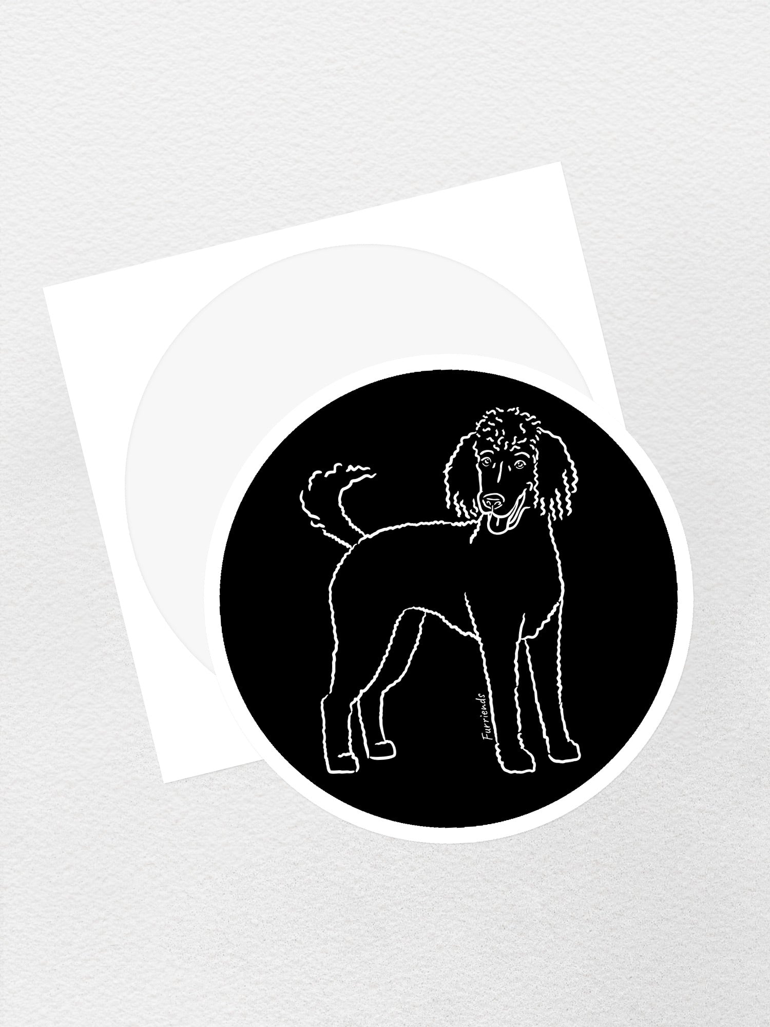 Standard Poodle Sticker | Furriends Australia