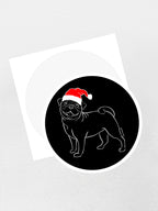 Pug Christmas Edition Sticker