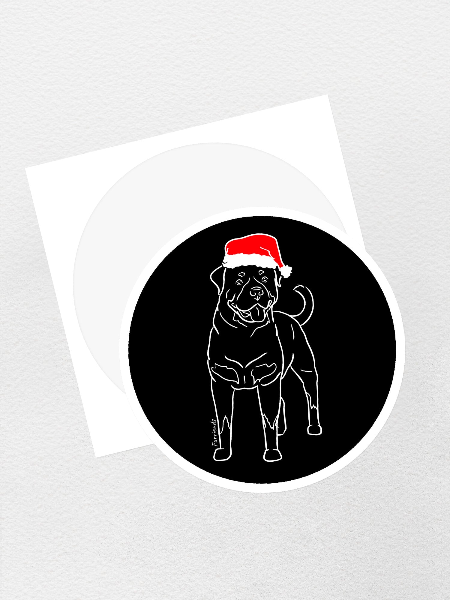 Rottweiler Christmas Edition Sticker