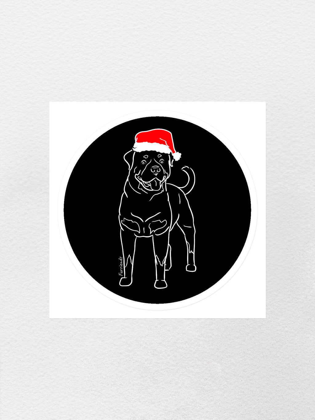 Rottweiler Christmas Edition Sticker