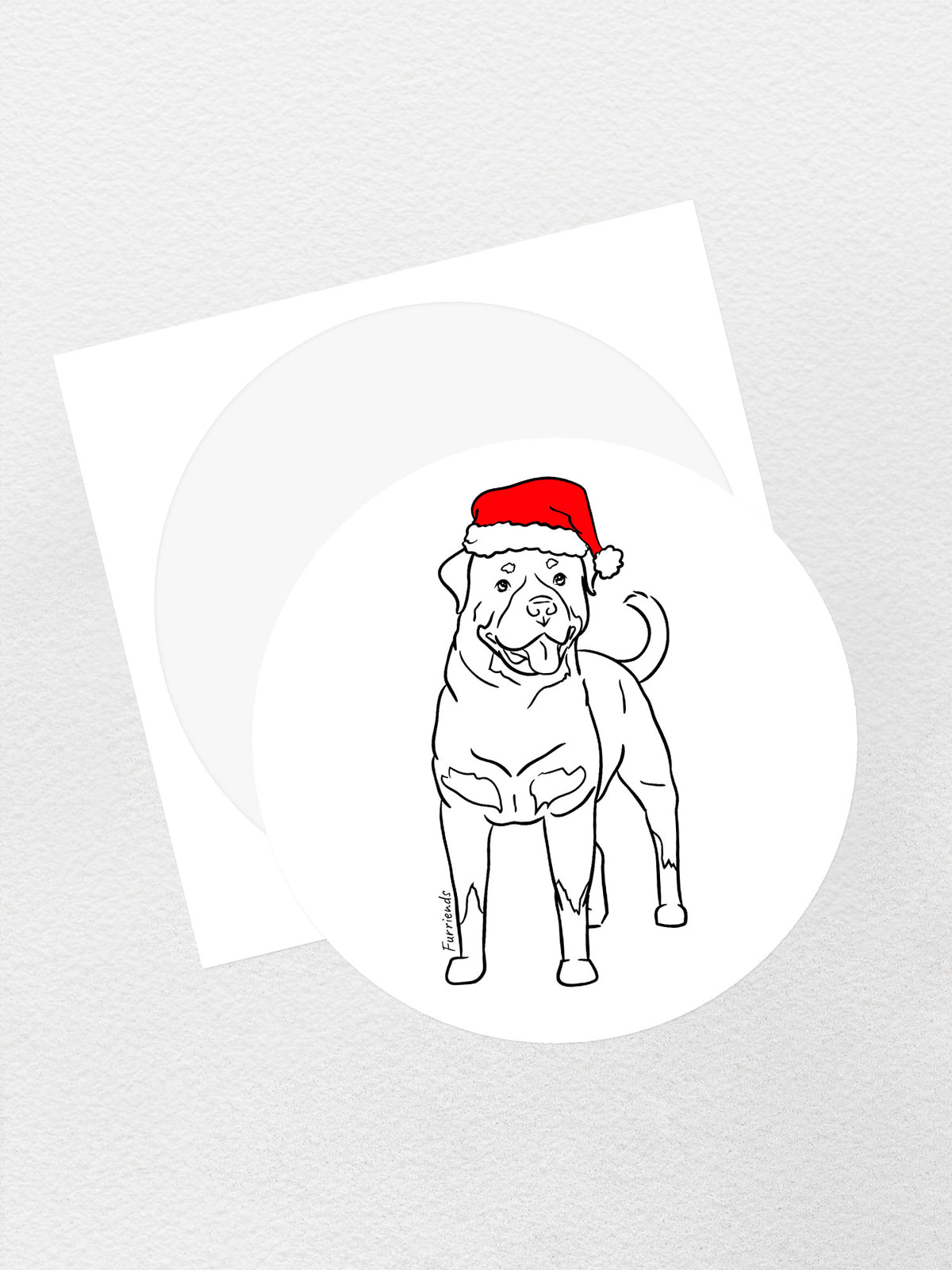 Rottweiler Christmas Edition Sticker