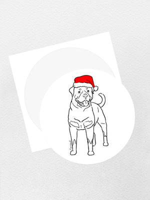 Rottweiler Christmas Edition Sticker
