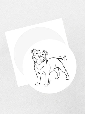 Staffordshire Bull Terrier Sticker