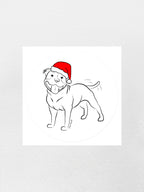 Staffordshire Bull Terrier Christmas Edition Sticker