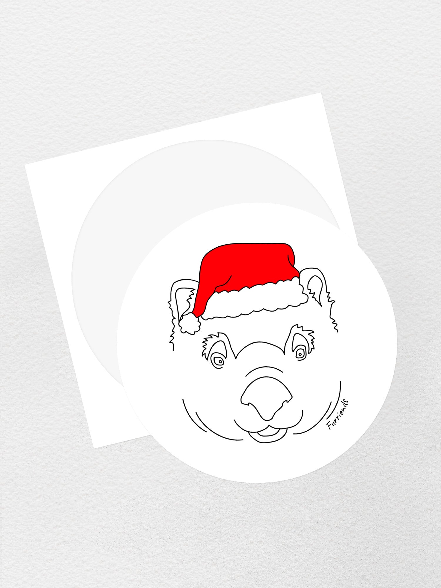 Wombat Christmas Edition Sticker