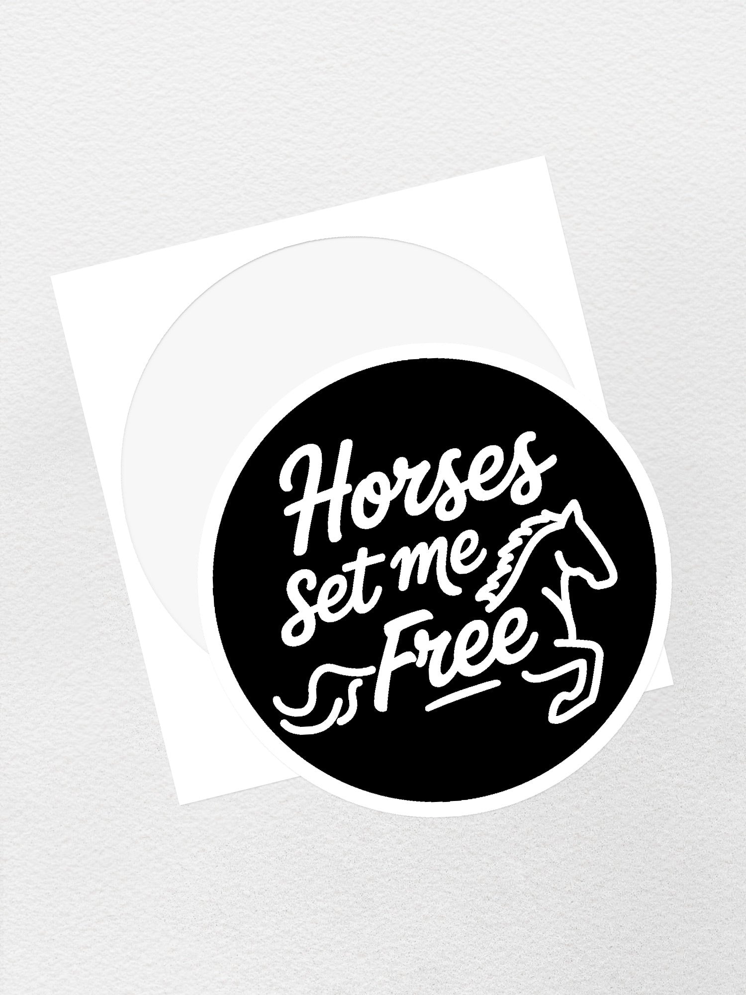Horses Set Me Free Sticker