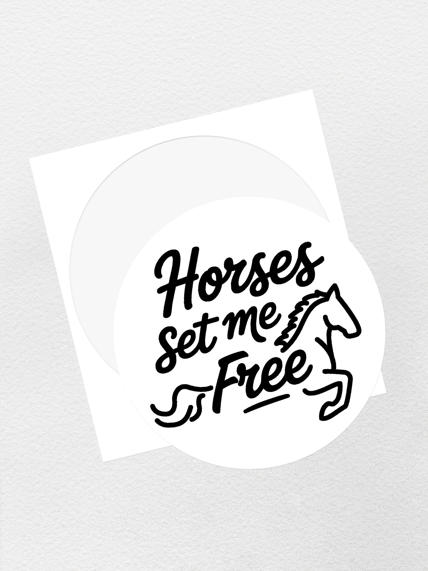 Horses Set Me Free Sticker