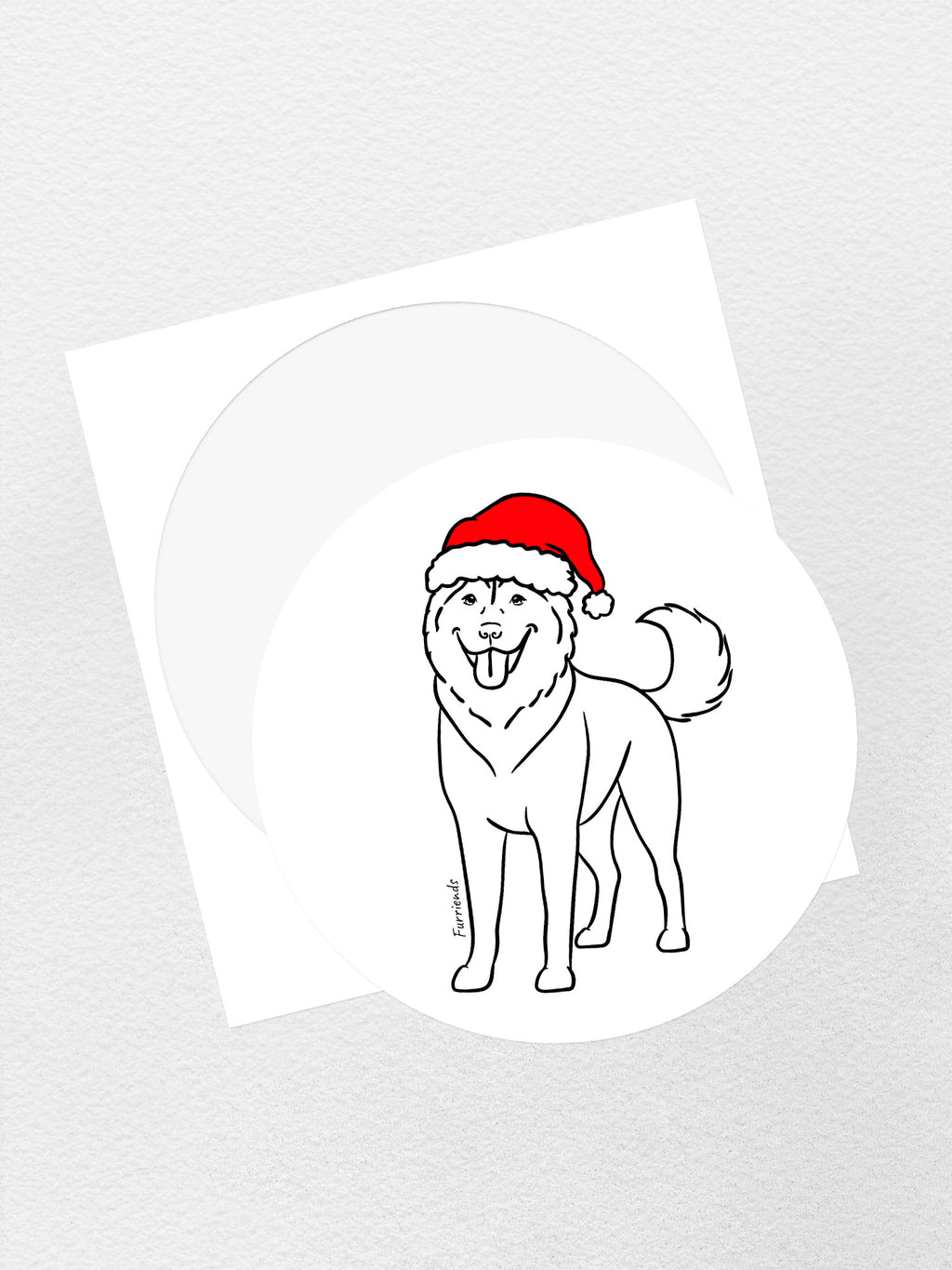 Husky Christmas Edition Sticker