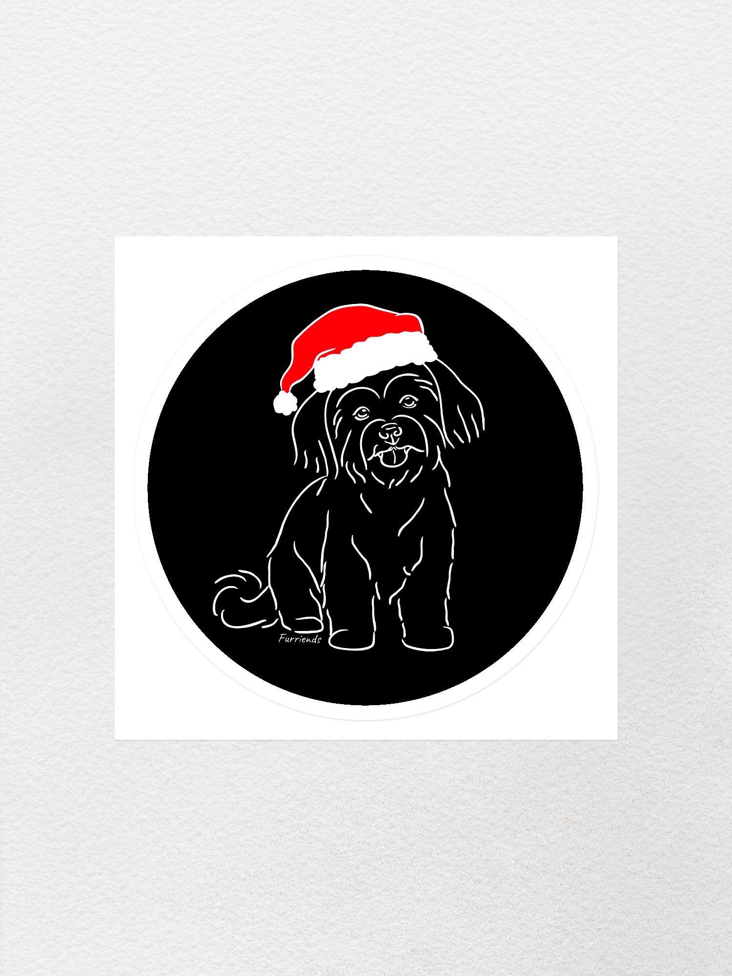 Maltese Terrier Christmas Edition Sticker