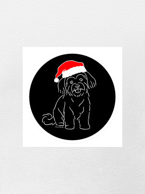 Maltese Terrier Christmas Edition Sticker