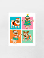 Pugmas Sticker