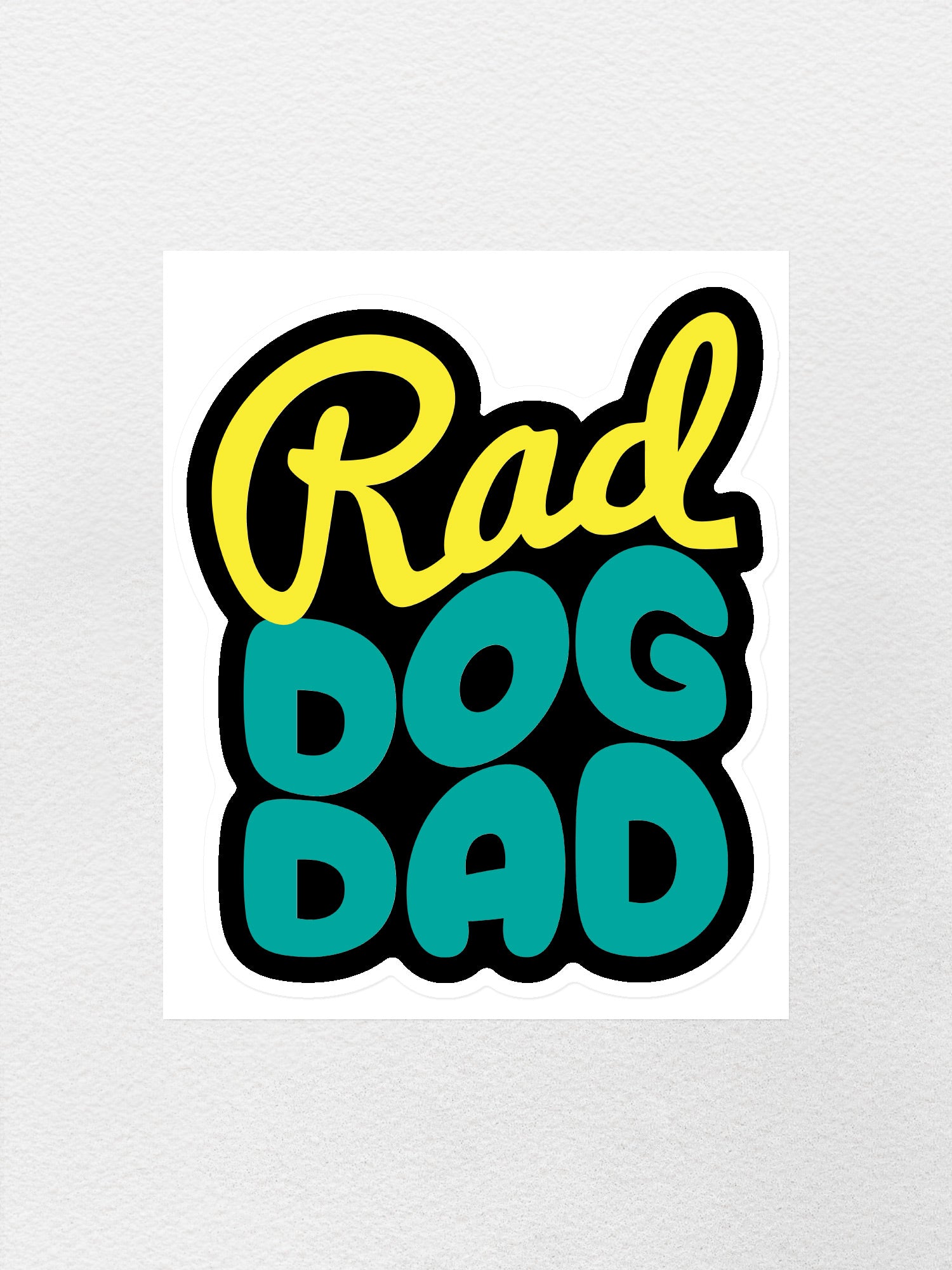 Rad Dog Dad Sticker