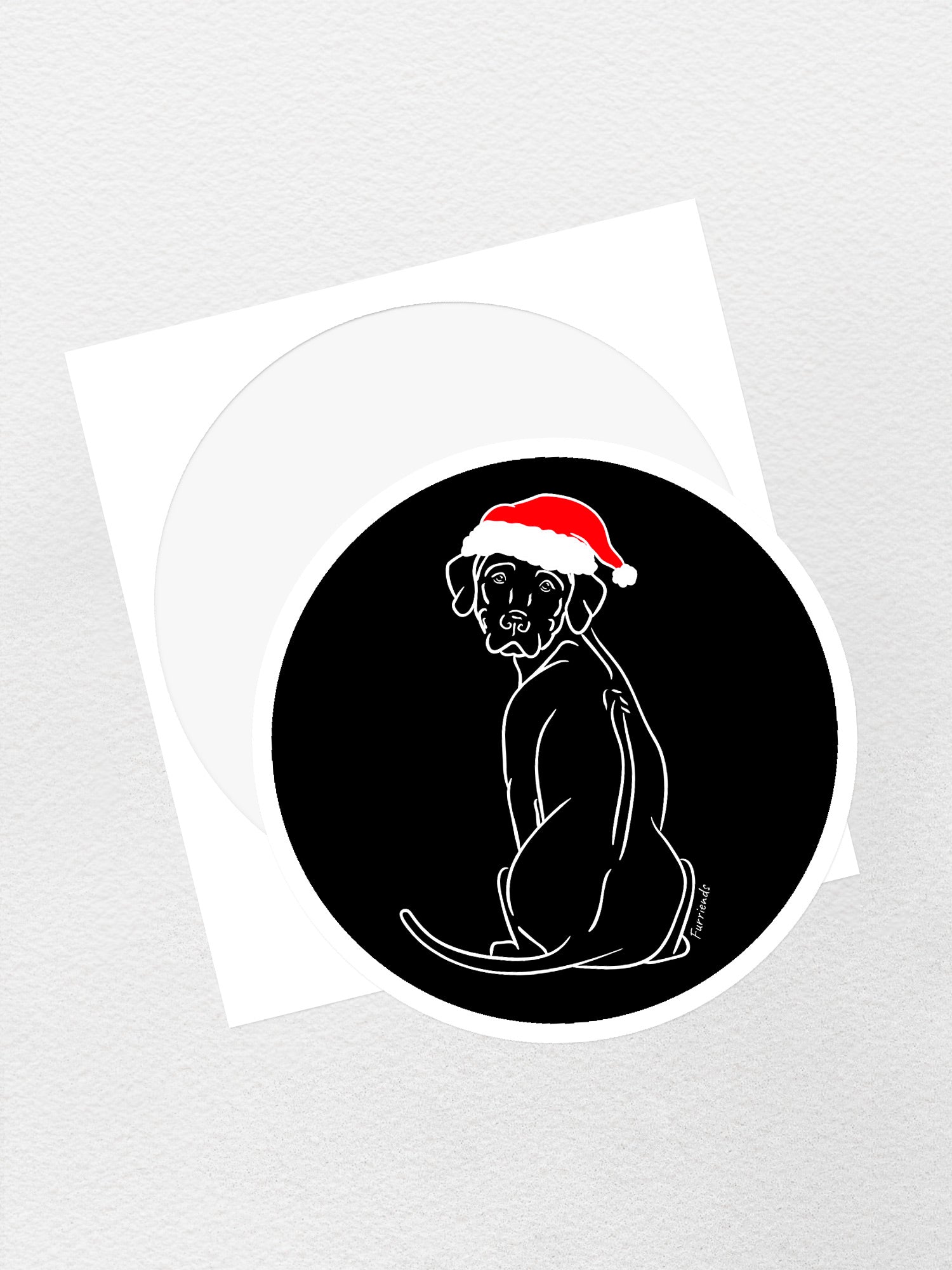 Rhodesian Ridgeback Christmas Edition Sticker