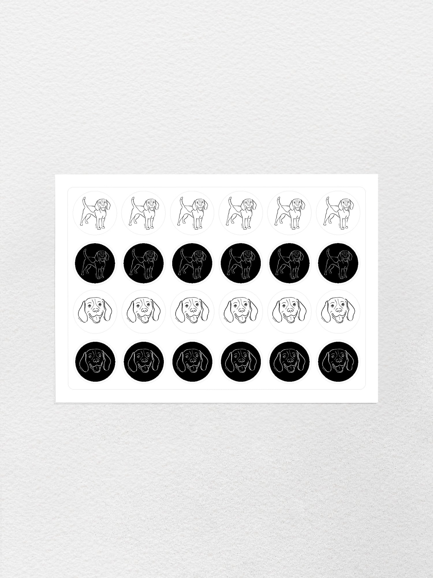 Beagle Sticker Sheet