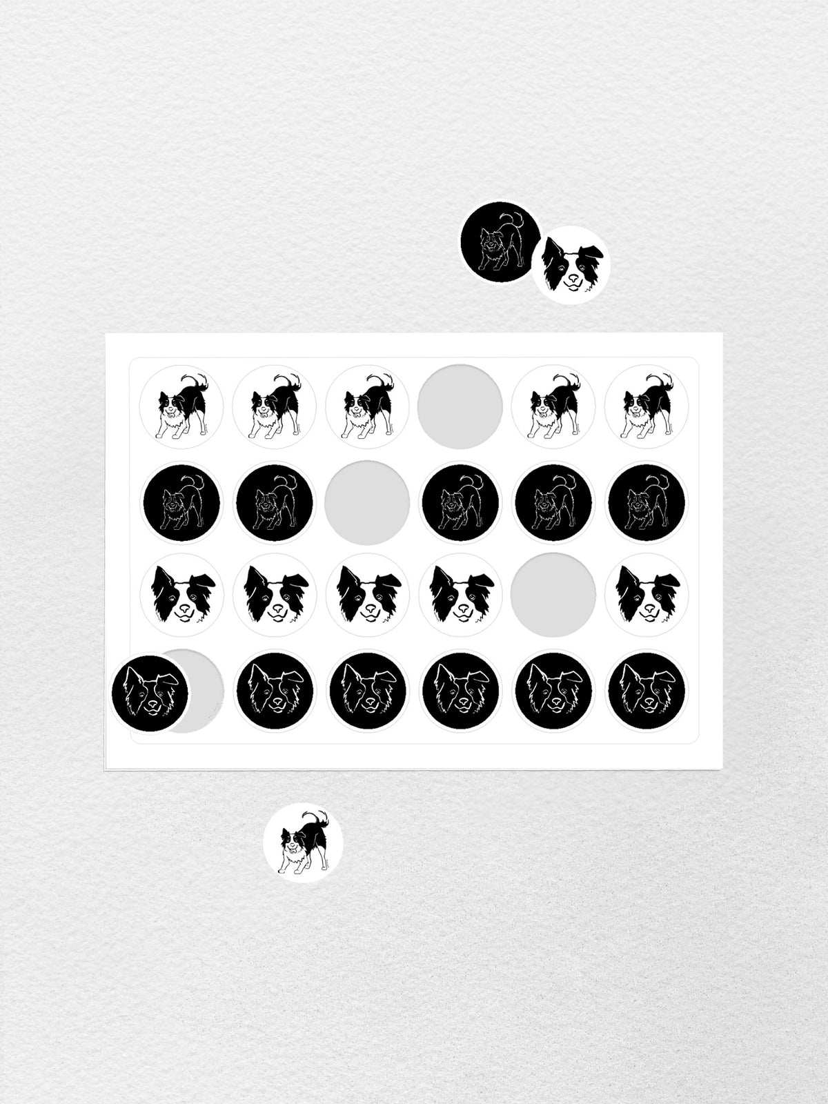 Border Collie Sticker Sheet