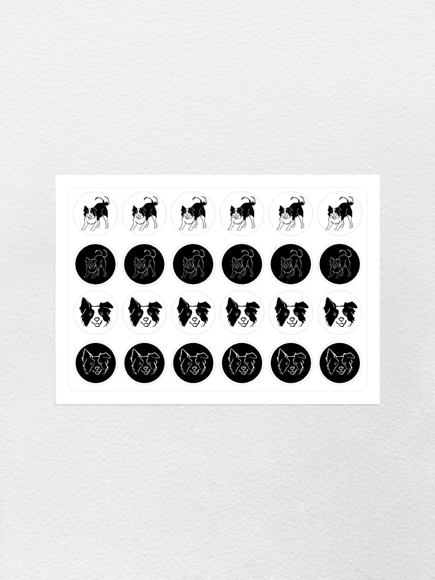 Border Collie Sticker Sheet
