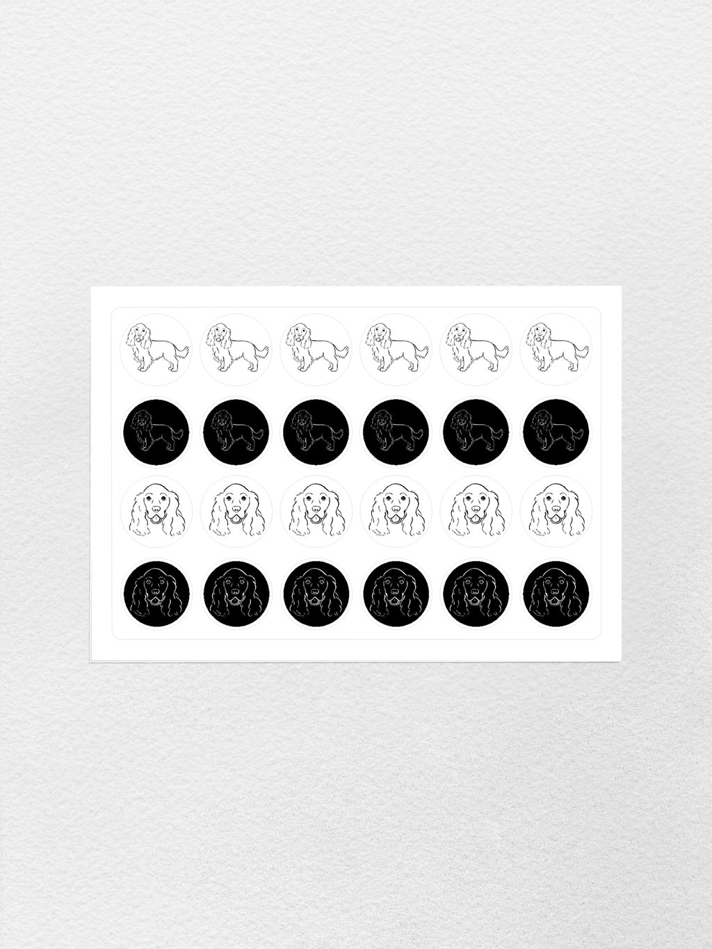 Cocker Spaniel Sticker Sheet