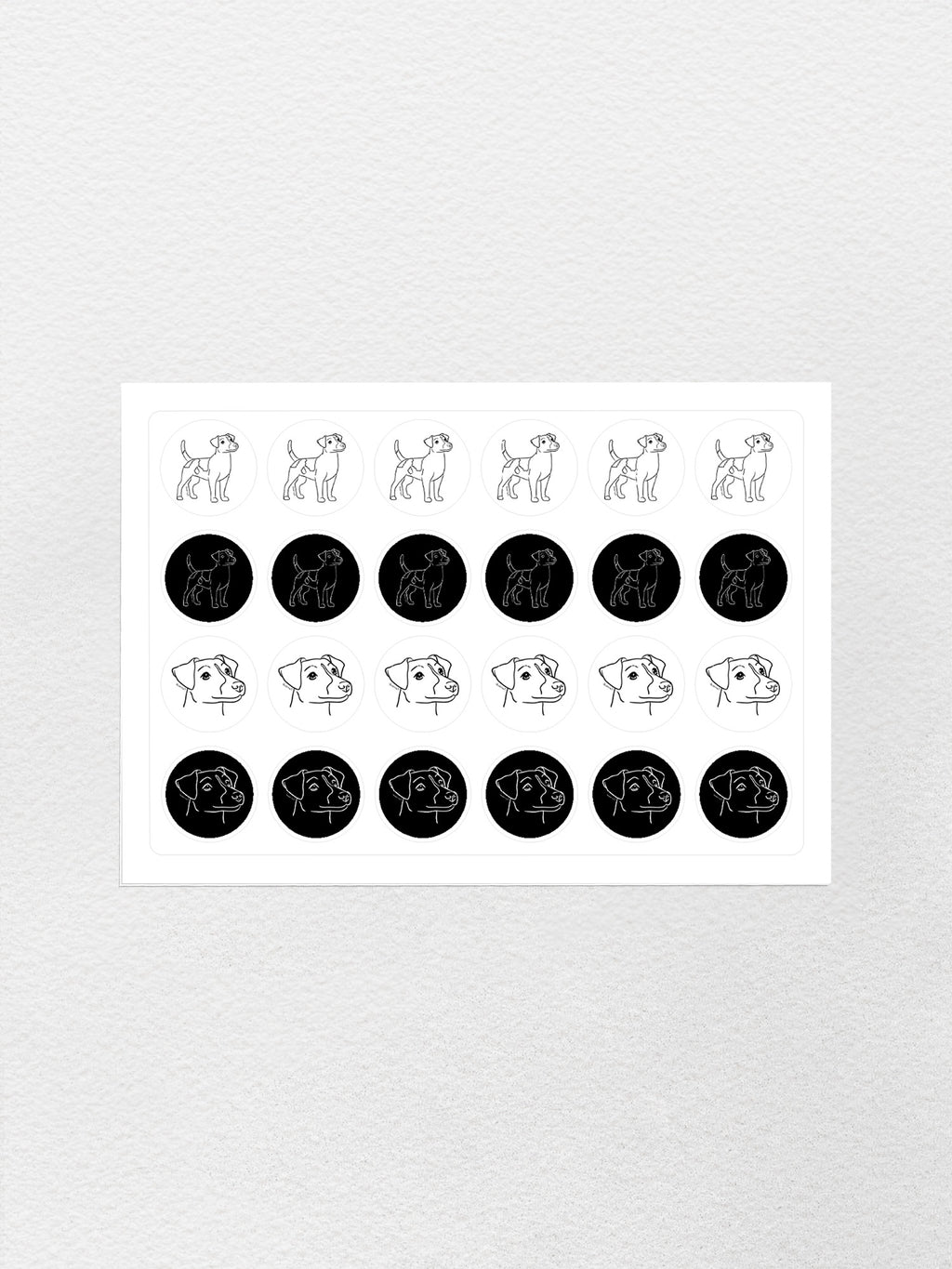 Jack Russell Terrier (Smooth Coat) Sticker Sheet