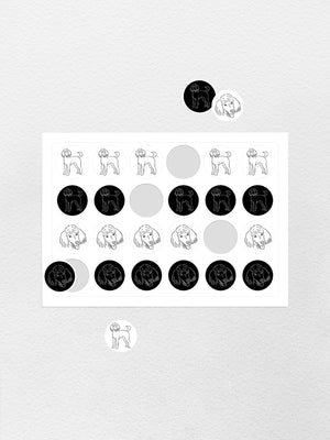 Standard Poodle Sticker Sheet