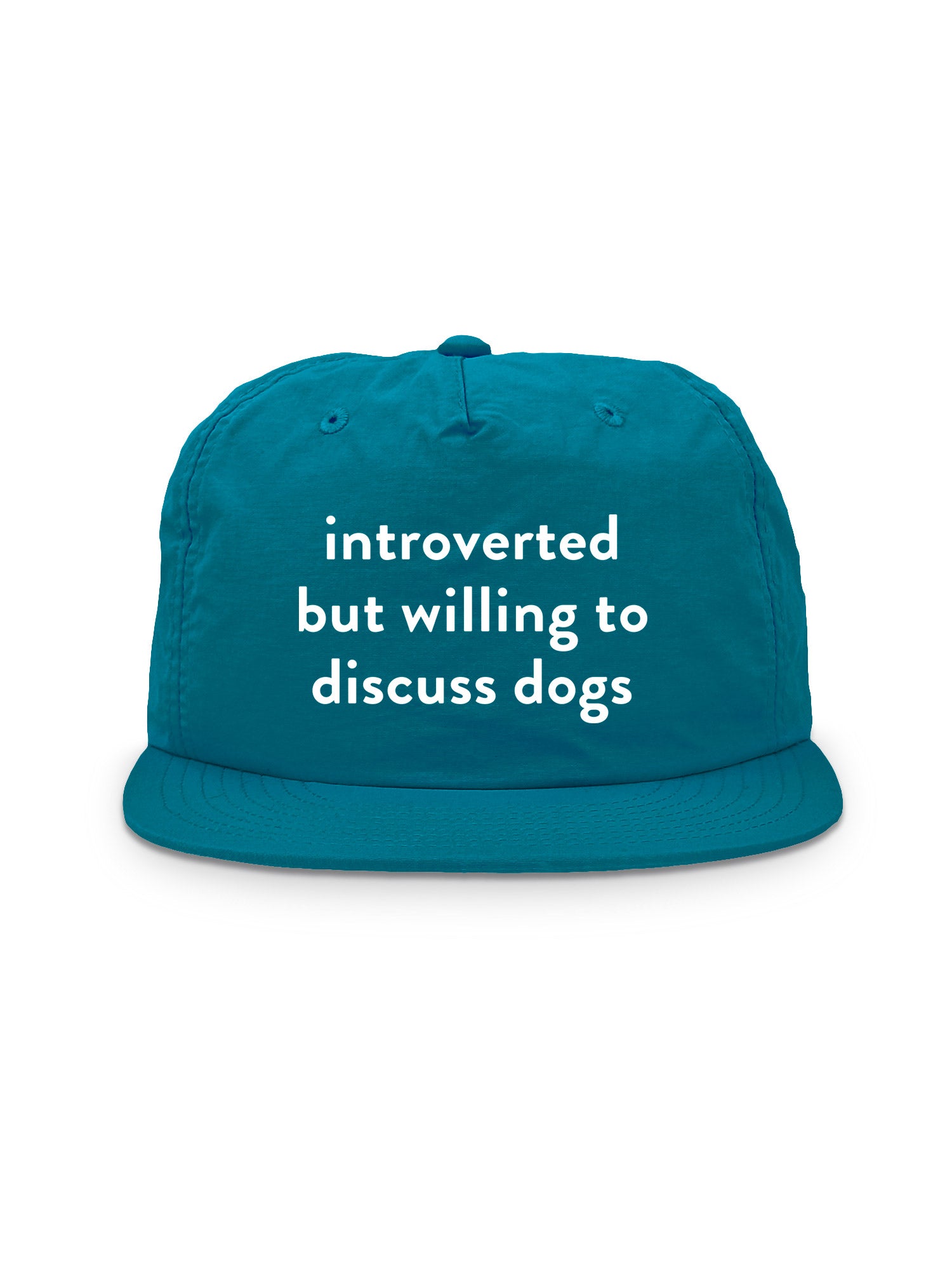 Introverted But Willing To Discuss Dogs Quick-Dry Cap