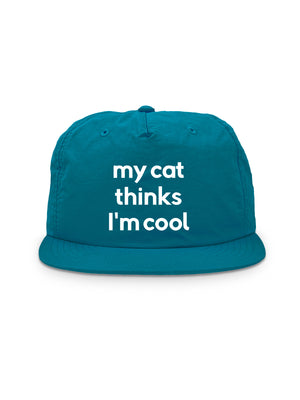 My Cat Thinks I'm Cool Quick-Dry Cap