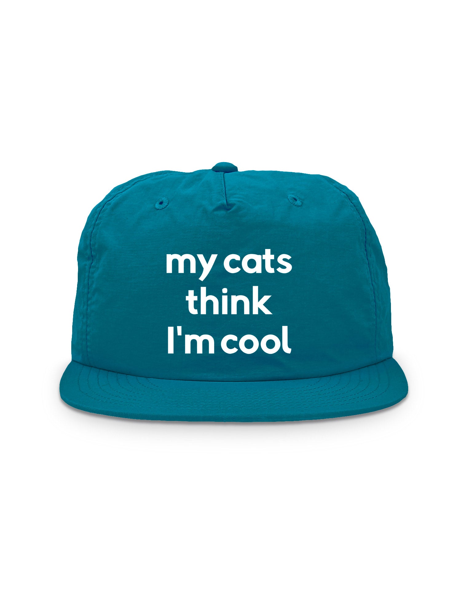 My Cat Thinks I'm Cool Quick-Dry Cap