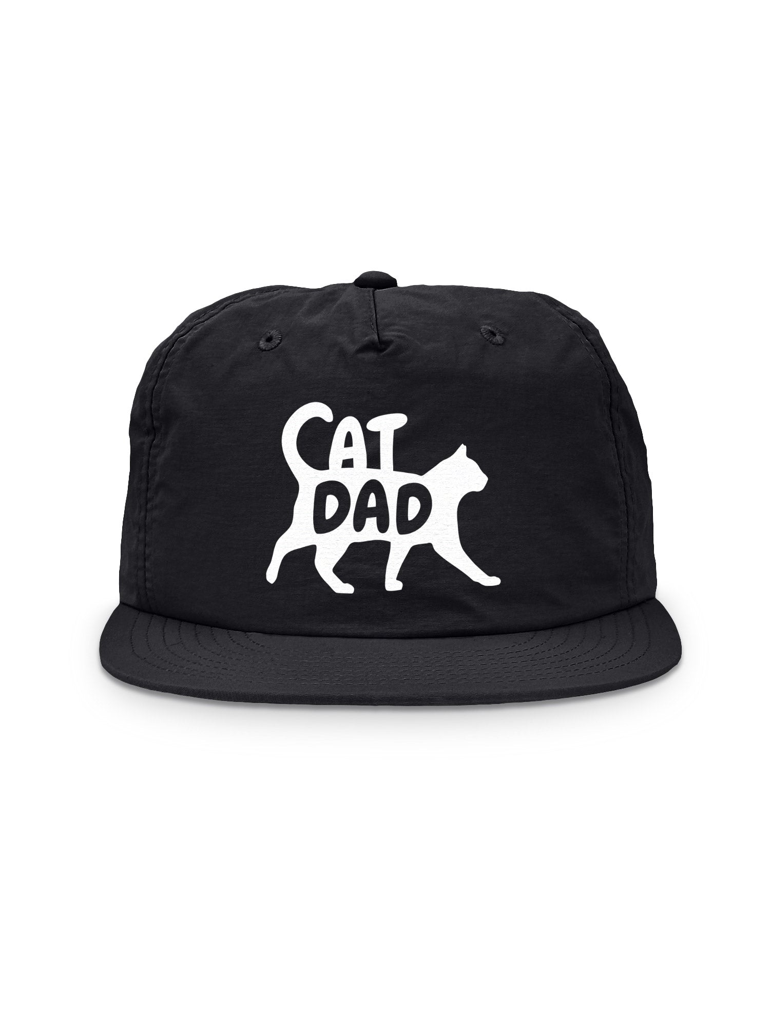 Cat Dad Silhouette Quick-Dry Cap