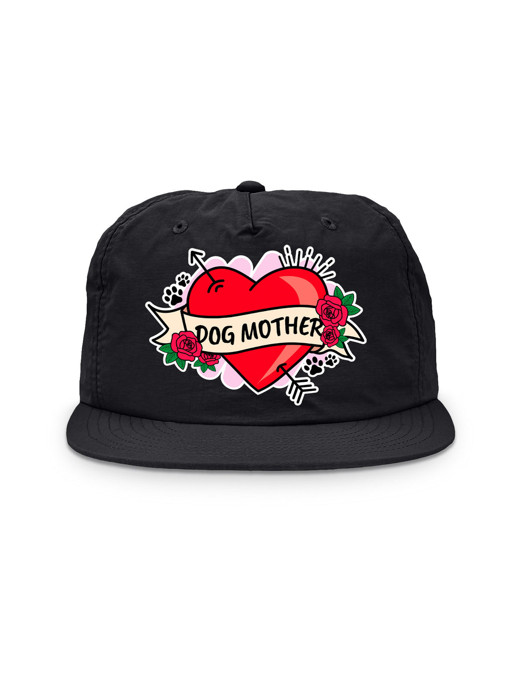Dog Mother Heart Tattoo Quick-Dry Cap