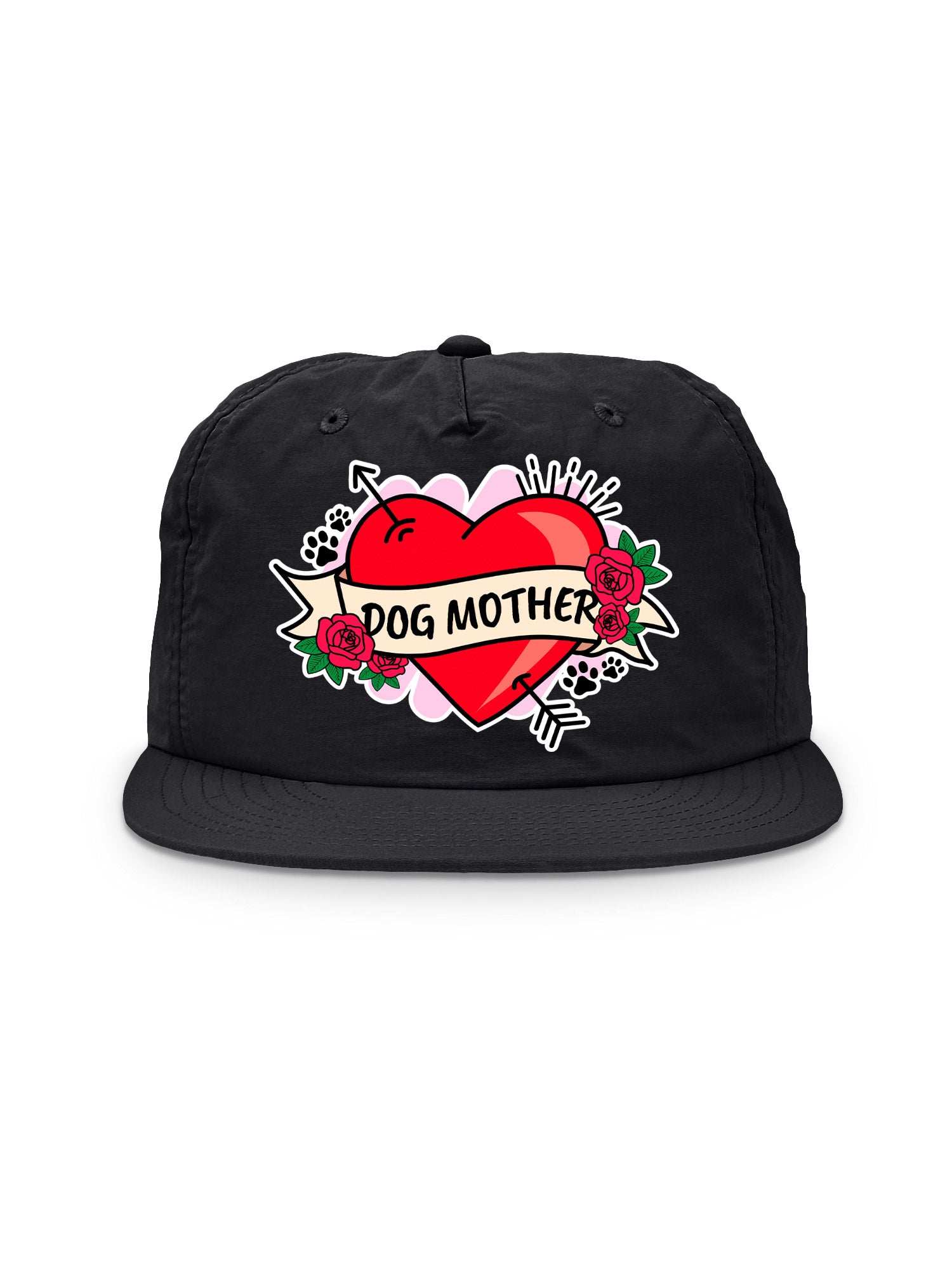 Dog Mother Heart Tattoo Quick-Dry Cap
