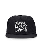 Horses Set Me Free Quick-Dry Cap