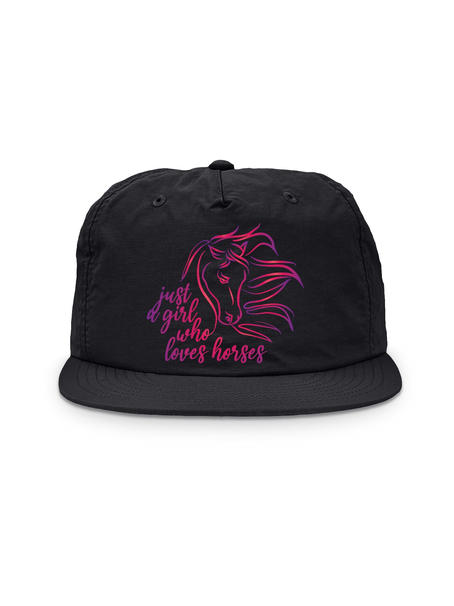 Just A Girl Who Loves Horses Quick-Dry Cap