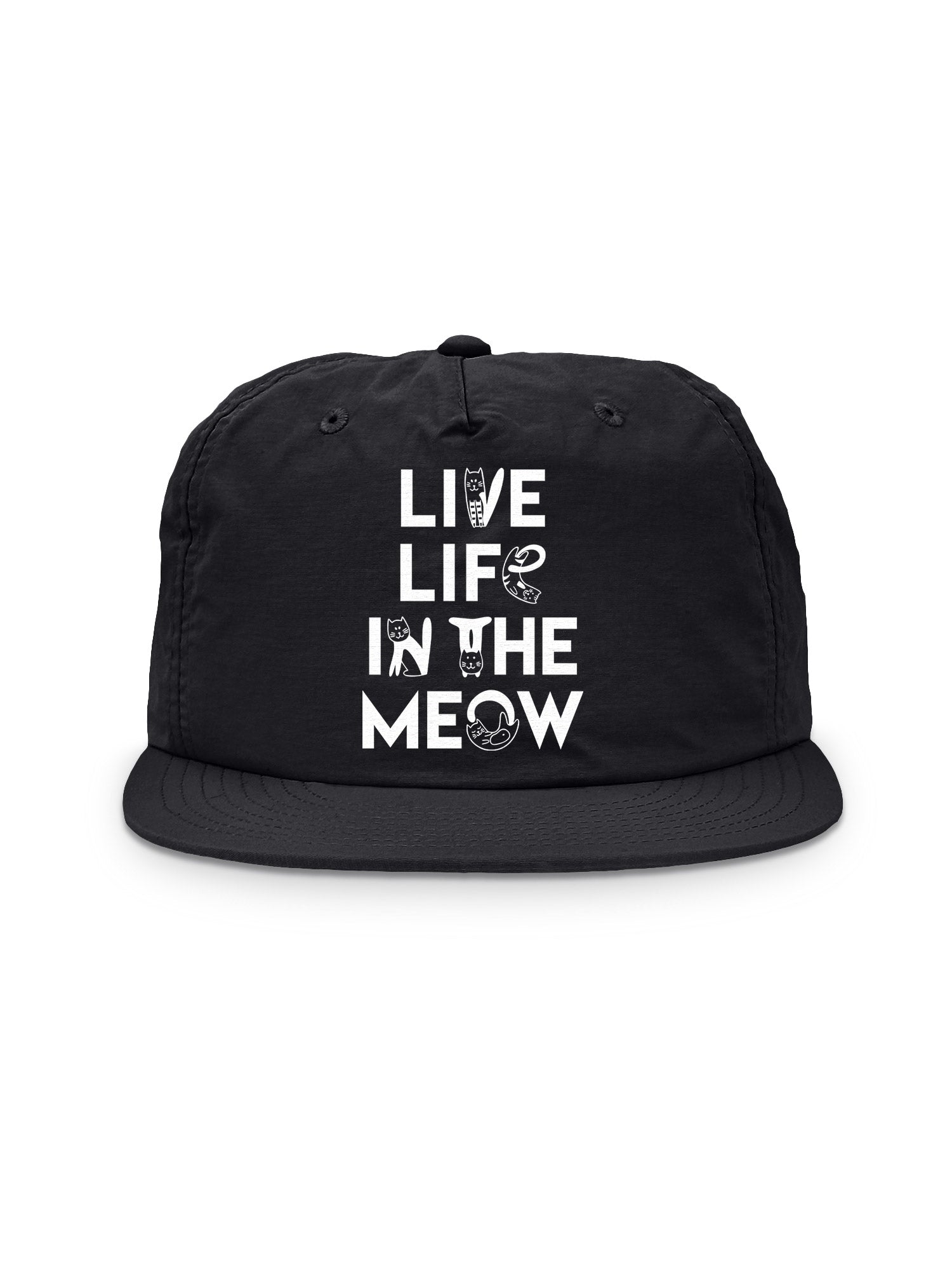Live Life In The Meow Quick-Dry Cap