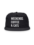 Weekends Coffee & Cats Quick-Dry Cap
