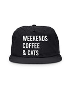 Weekends Coffee & Cats Quick-Dry Cap