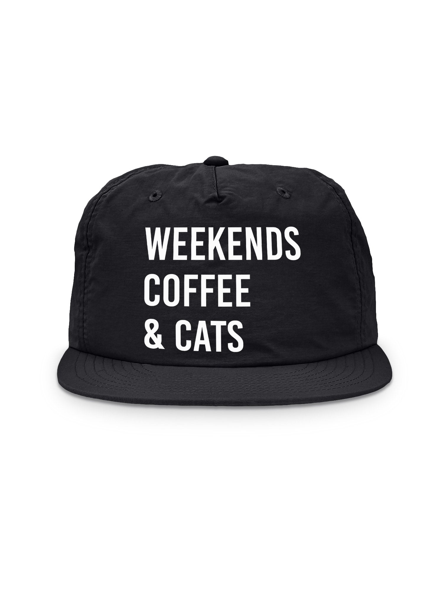 Weekends Coffee & Cats Quick-Dry Cap